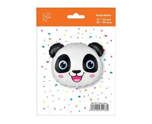 Balon foliowy Panda głowa pandy z uszami miś 24" pakowany