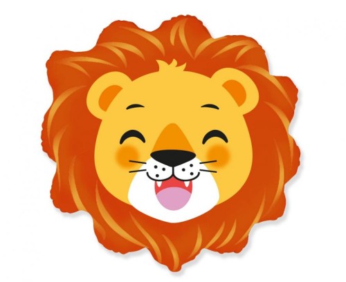 Balon foliowy Lew głowa lwa zwierzęta safari 24"