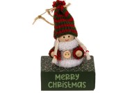 Drewniana Figurka z Materiałowym Okryciem świąteczna Boże Narodzenie 1.jpg