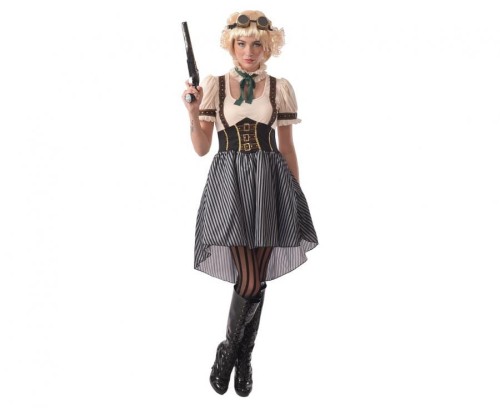 Strój dla dorosłych Steampunk STEAMPUNKOWA KOBIETA Przebranie RETRO rozm S