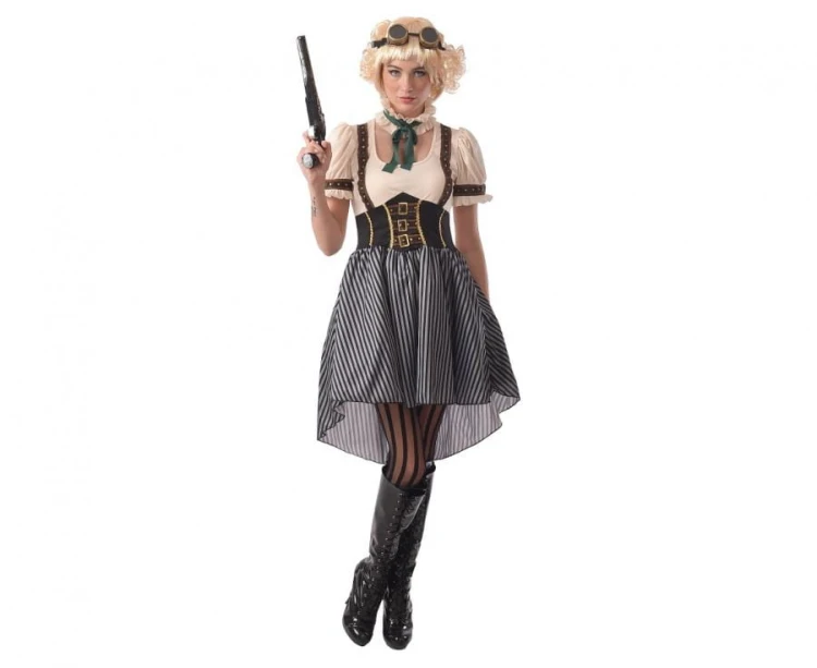 Strój dla dorosłych Steampunk STEAMPUNKOWA KOBIETA Przebranie RETRO rozm S