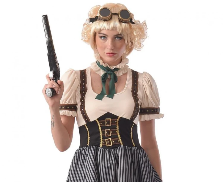 Strój dla dorosłych Steampunk STEAMPUNKOWA KOBIETA Przebranie RETRO rozm M