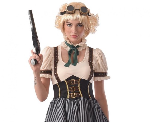 Strój dla dorosłych Steampunk STEAMPUNKOWA KOBIETA Przebranie RETRO rozm L
