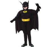 Strój Batman Przebranie Nietoperz z mięśniami kostium kombinezon z muskułami rrozm 120/130 cm
