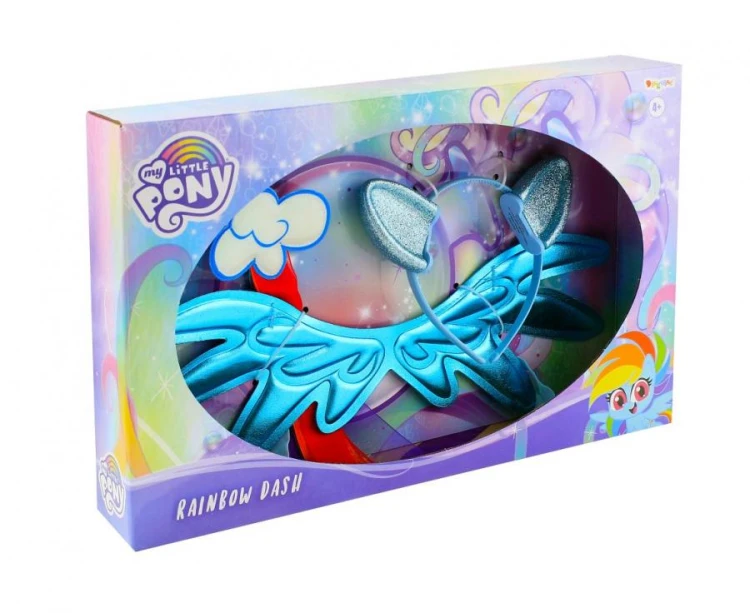 Zestaw akcesoria Rainbow Dash Przebranie My Little Pony Opaska z uszami rozm un dziecięcy