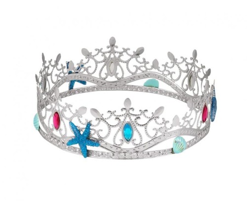 Korona metalowa Morska Królowa Przebranie Królowej Oceanu Morza Syrena Karnawał