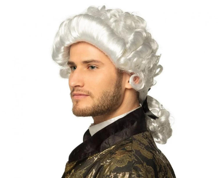 Peruka Męska Barok Mozart Włosy Mozarta z kucykiem Strój Przebranie Kostium Karnawał