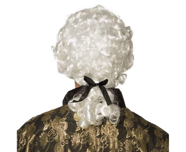 Peruka Męska Barok Mozart Włosy Mozarta z kucykiem Strój Przebranie Kostium Karnawał