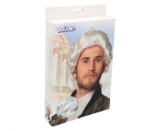 Peruka Męska Barok Mozart Włosy Mozarta z kucykiem Strój Przebranie Kostium Karnawał