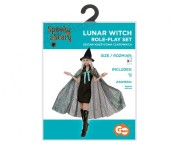 Strój CZAROWNICA wiedźma kapelusz peleryna HALLOWEEN karnawał kostium rozm M