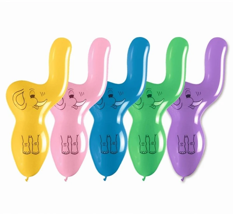 Balony lateksowe słonik pastelowe Słoń 50 szt GPF25