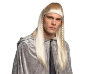 Peruka długa blond ELF wiking cosplay strój kostium LARP włosy warkocze