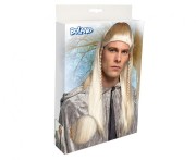 Peruka długa blond ELF wiking cosplay strój kostium LARP włosy warkocze