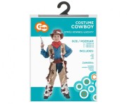 strój KOWBOJ łaciaty cowboy western HALLOWEEN bal 120/130 cm