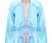 Strój Błękitna Księżniczka Przebranie zimowa królewna niebieska sukienka 110-125 cm