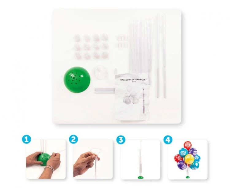 Stelaż do balonów patyczkowy na balony bukiet na stół z 13 balonów 75cm