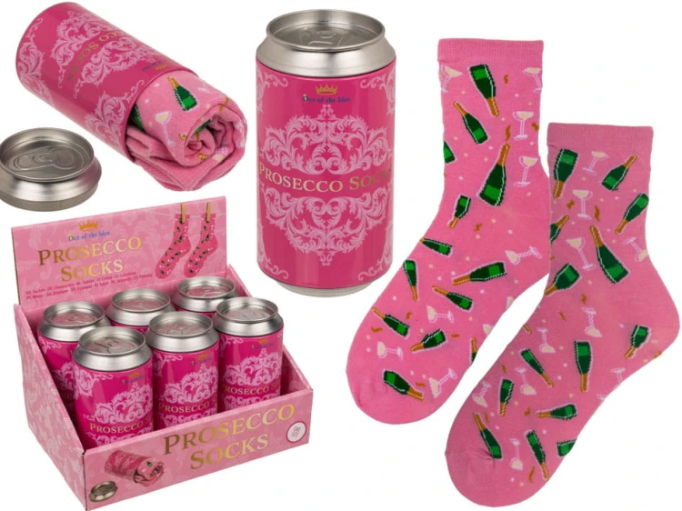 Skarpetki Prosecco w Metalowej Puszce prezent zabawny Upominek 2.jpg