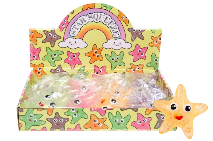 Squeeze Star Gniotek w Kształcie Gwiazdki z Brokatem w Środku  (2).jpg