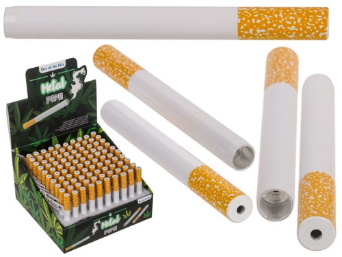 Metalowa fajka w kształcie papierosa Dyskretna Lufka Fifka do palenia 2.jpg