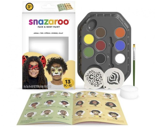 Profesjonalny Zestaw Farb do Malowania Twarzy Zwierzęta Animal Snazaroo