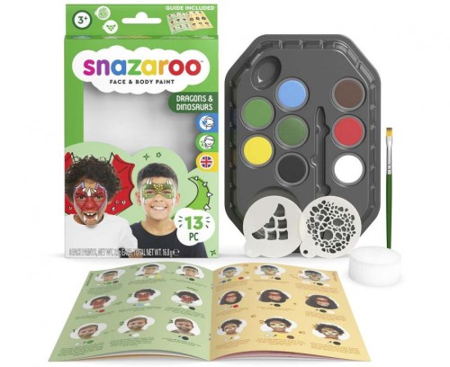 Profesjonalny Zestaw Farb do Malowania Twarzy Smoki Dragons Snazaroo