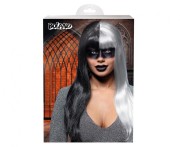 Peruka Diablicy Czarno-siwa Wiedźma Czarownica Cruella Satanistka