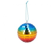 Kula disco tęczowa Stroboskop kolorowy party 8 cm 6 szt