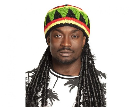 Czapka Rasta z Dredami Peruka Rastaman Jamaica Snoop Dog Bob Marley