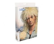 Peruka Gwiazda Rocka Blond Męska Rocker Strój Przebranie Lata 70 80 90
