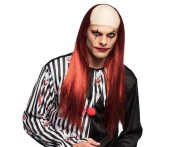 Peruka Klauna Czerwona Klaun Psychopata Morderca Clown Strój Halloween