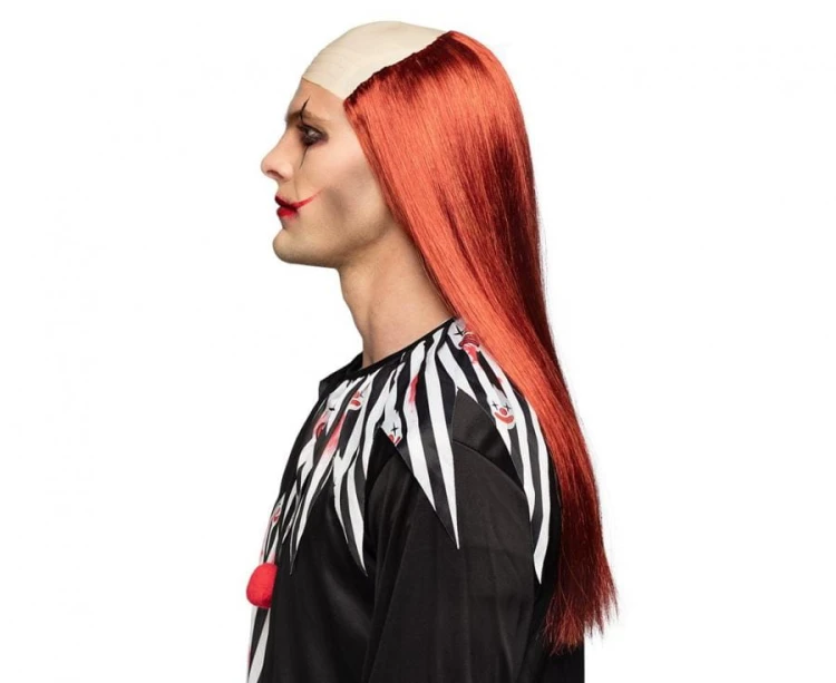 Peruka Klauna Czerwona Klaun Psychopata Morderca Clown Strój Halloween