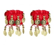 Strój Kostium Przebranie czerwone Cyganki Cyganka Karnawał Bal opaska bransoletki