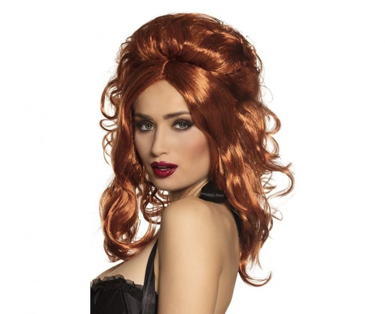 Peruka ruda Lilly Rose Falowane Rude Miedziane Loki Impreza