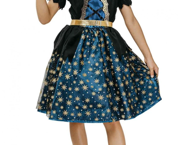 Strój Czarownicy Kostium Wróżki Przebranie Czarodziejki Halloween 120/130 cm