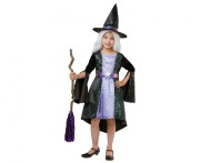 Strój Czarownicy Przebranie Czarodziejki Kostium Wróżki Halloween 120/130 cm