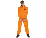 Strój Kombinezon Więźnia Skazańca Więzień Guantanamo Kostium Pomarańczowy M