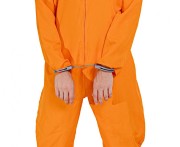 Strój Kombinezon Więźnia Skazańca Więzień Guantanamo Kostium Pomarańczowy M