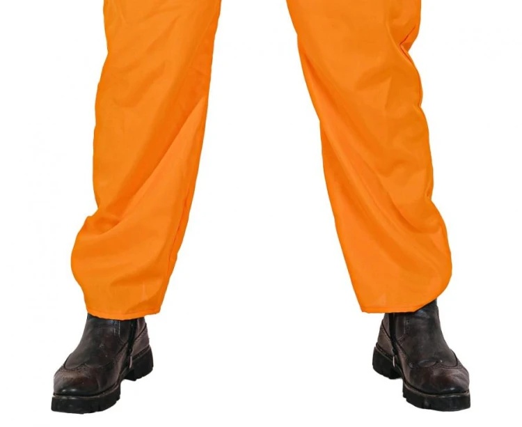 Strój Kombinezon Więźnia Skazańca Więzień Guantanamo Kostium Pomarańczowy M