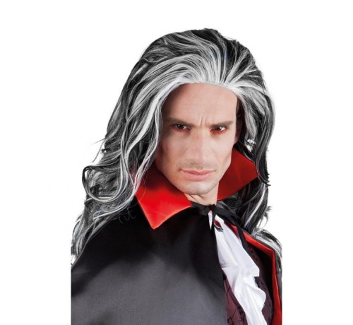 Peruka Wampira Draculi Strój Kostium Wampir Dracula Halloween Karnawał