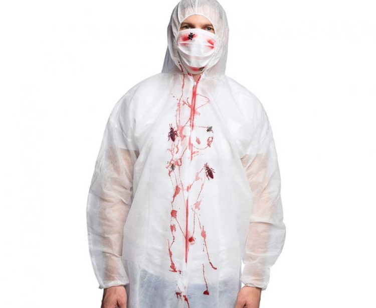 Strój medyka Horror Przebranie lekarza zakrwawiony kombinezon Doktor M/L
