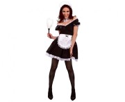 Strój Francuska Pokojówka Kostium Przebranie Seksownej Pokojówki M
