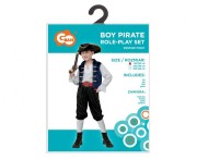 Strój Kostium Pirata Pirat Przebranie na Halloween Karnawał 110/120 cm