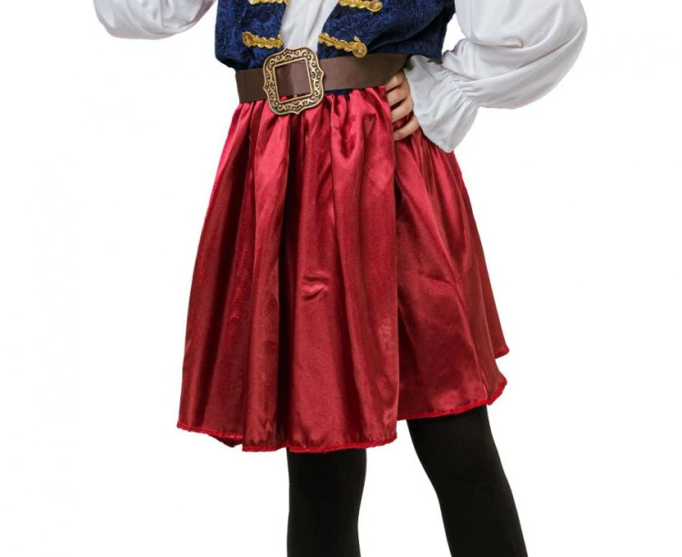Strój Piratki Kostium Przebranie elegancka Piratka Halloween Karnawał 110/120 cm