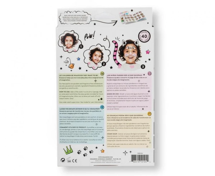 Farba do malowania twarzy Snazaroo farbki zestaw dla dziewczynek 8 kolor