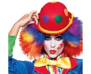 PERUKA KLAUNA AFRO kolorowa TĘCZOWA KARNAWAŁ Halloween Retro