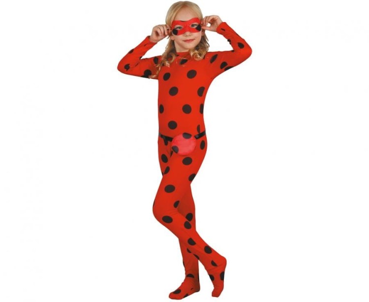 Strój Biedronki Przebranie Miraculum Biedronka Czarny Kot Halloween Karnawał 130/140 cm