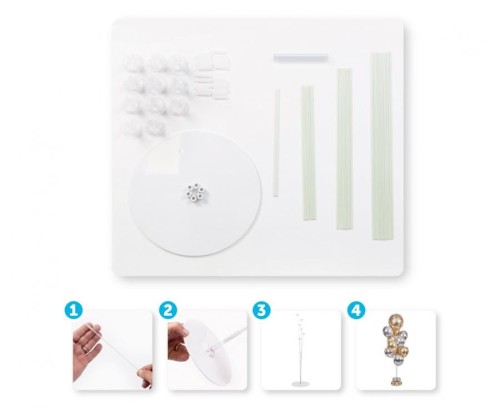 Stojak na 11 balonów Stelaż na Balony Stroik Balonowy 155cm