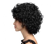 Peruka Afro Czarna Krótkie Candice Impreza Przebranie