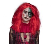 Peruka Czerwona Pani Klaun Przebranie Halloween Impreza