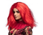 Peruka Czerwona Pani Klaun Przebranie Halloween Impreza